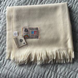 Marino Lohi Woolmark Pure New Wool Shawl -Brand New With Tags and Lic.No. on Tag